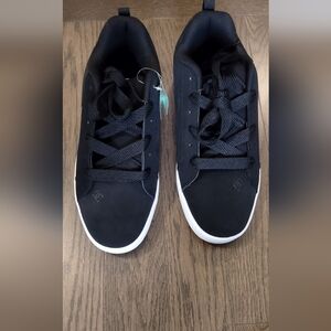 DC Men's Black and White Sneakers